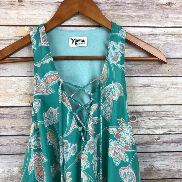 Show Me Your Mumu Rancho Mirage Lace Up Dress XS - Picture 4 of 8